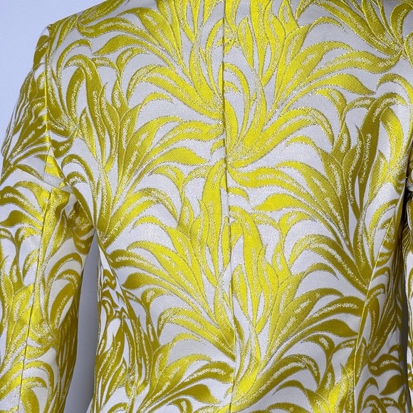 NWT INTERMIX Bayley Metallic Brocade Jacket  Fits a SZ 6 Petitie - Picture 9 of 10